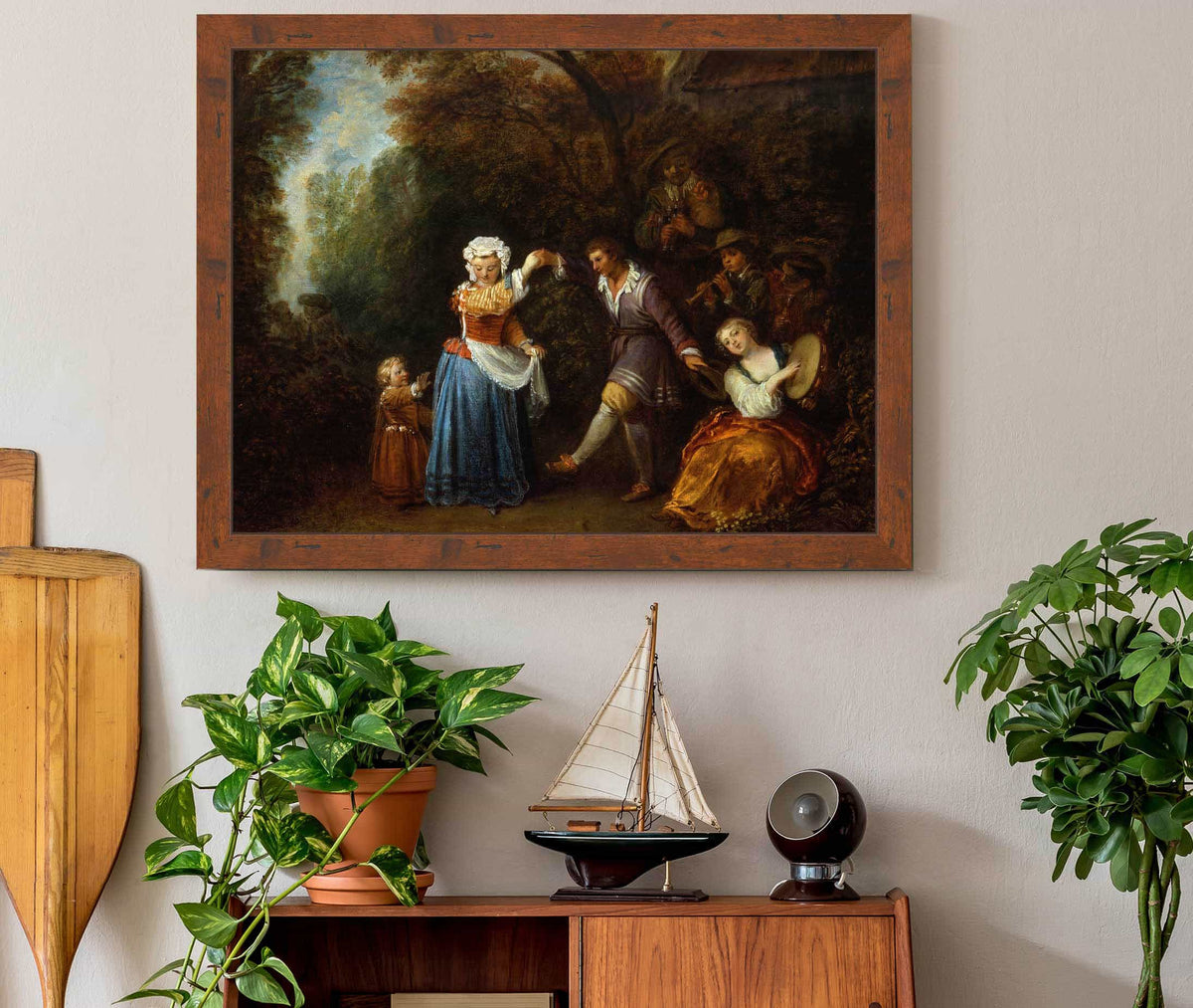 The Country Dance by Jean Antoine Watteau