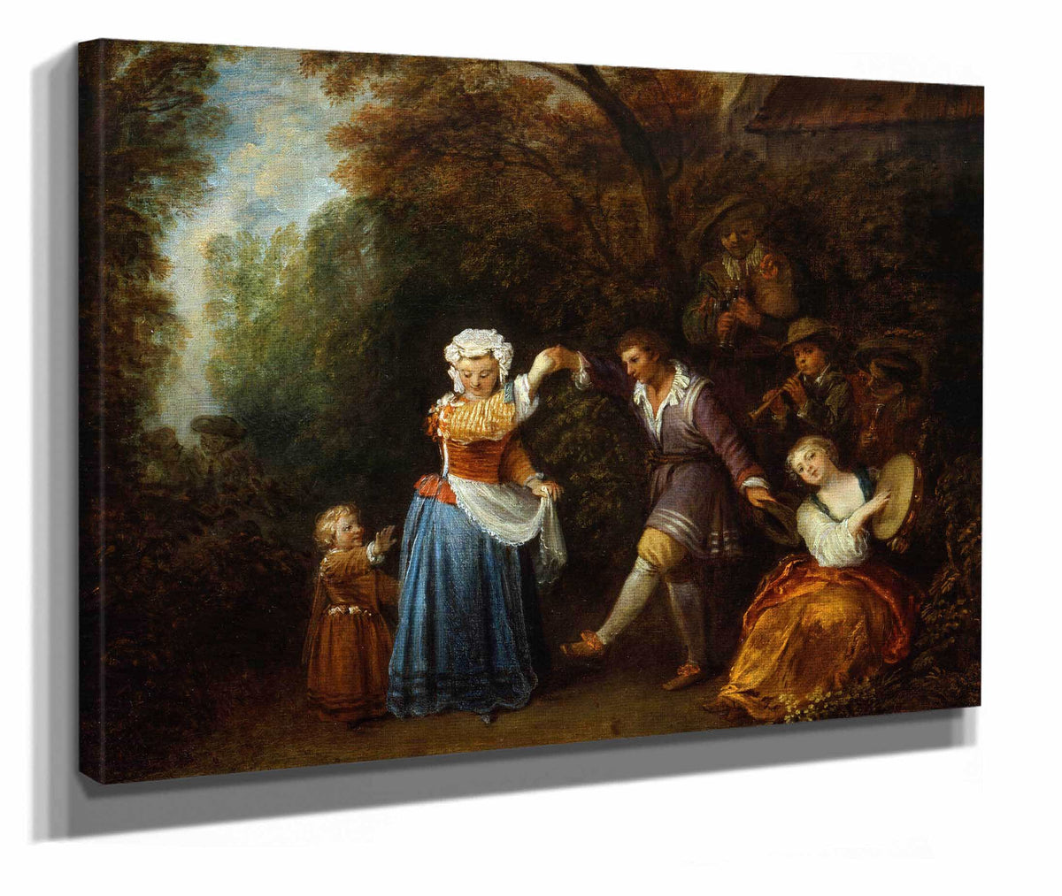 The Country Dance by Jean Antoine Watteau