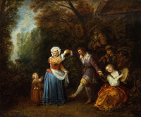 The Country Dance by Jean Antoine Watteau