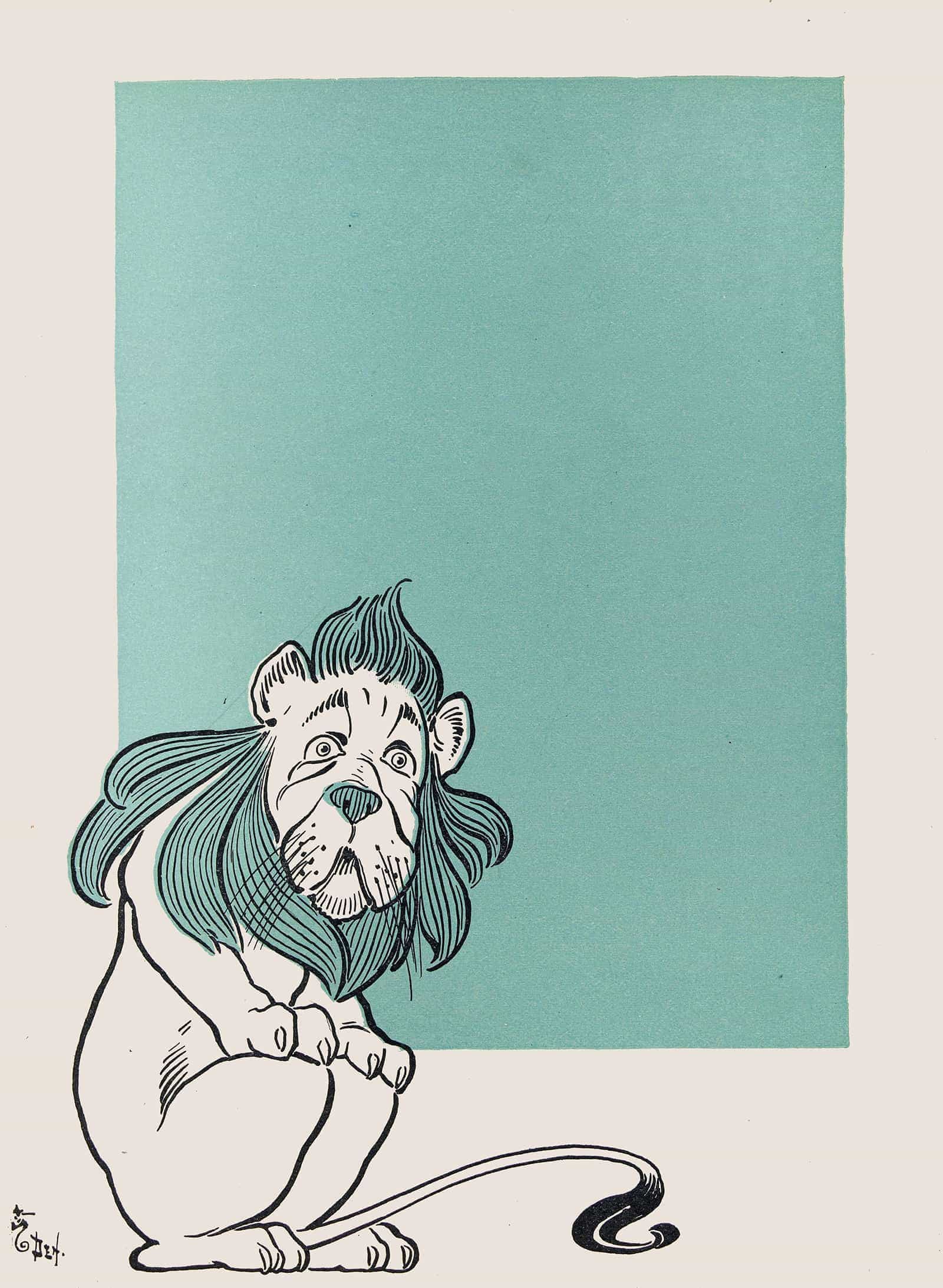 The Cowardly Lion by William Wallace Denslow