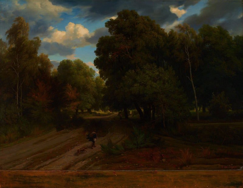 The Crossroads Of The Eagles Nest Fontainebleau Forest by Charles Francois Daubigny