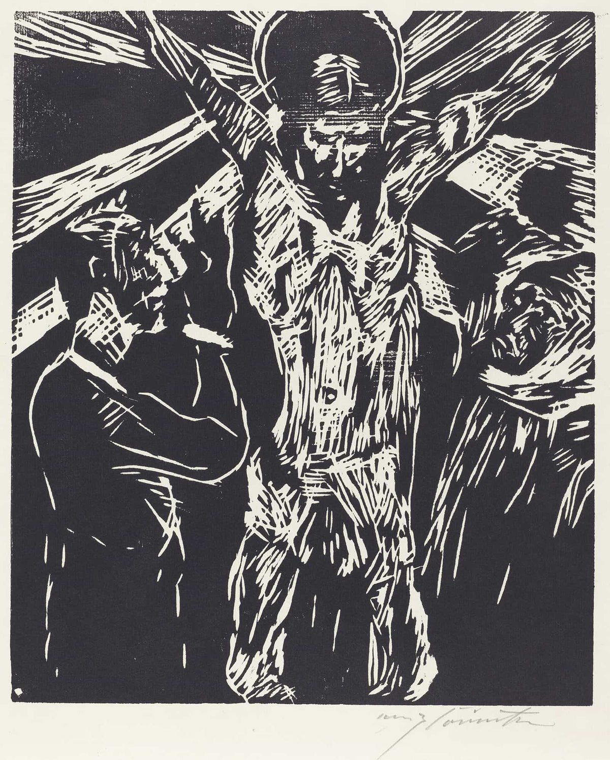 The Crucifixion Christus Am Kreuz by Lovis Corinth