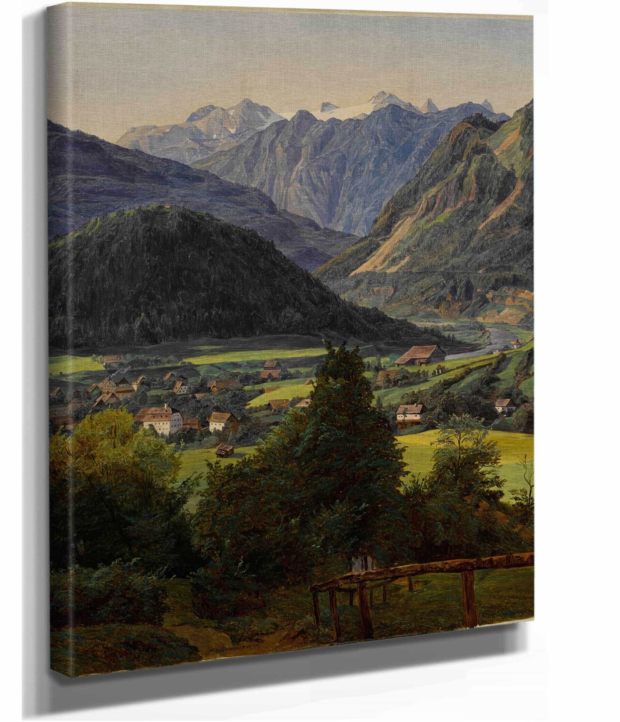 The Dachstein Seen From The Sophienplatz by Ferdinand Georg Waldmuller