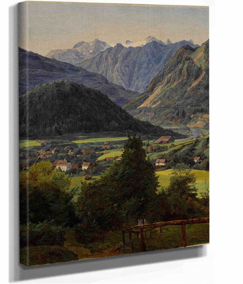 The Dachstein Seen From The Sophienplatz by Ferdinand Georg Waldmuller