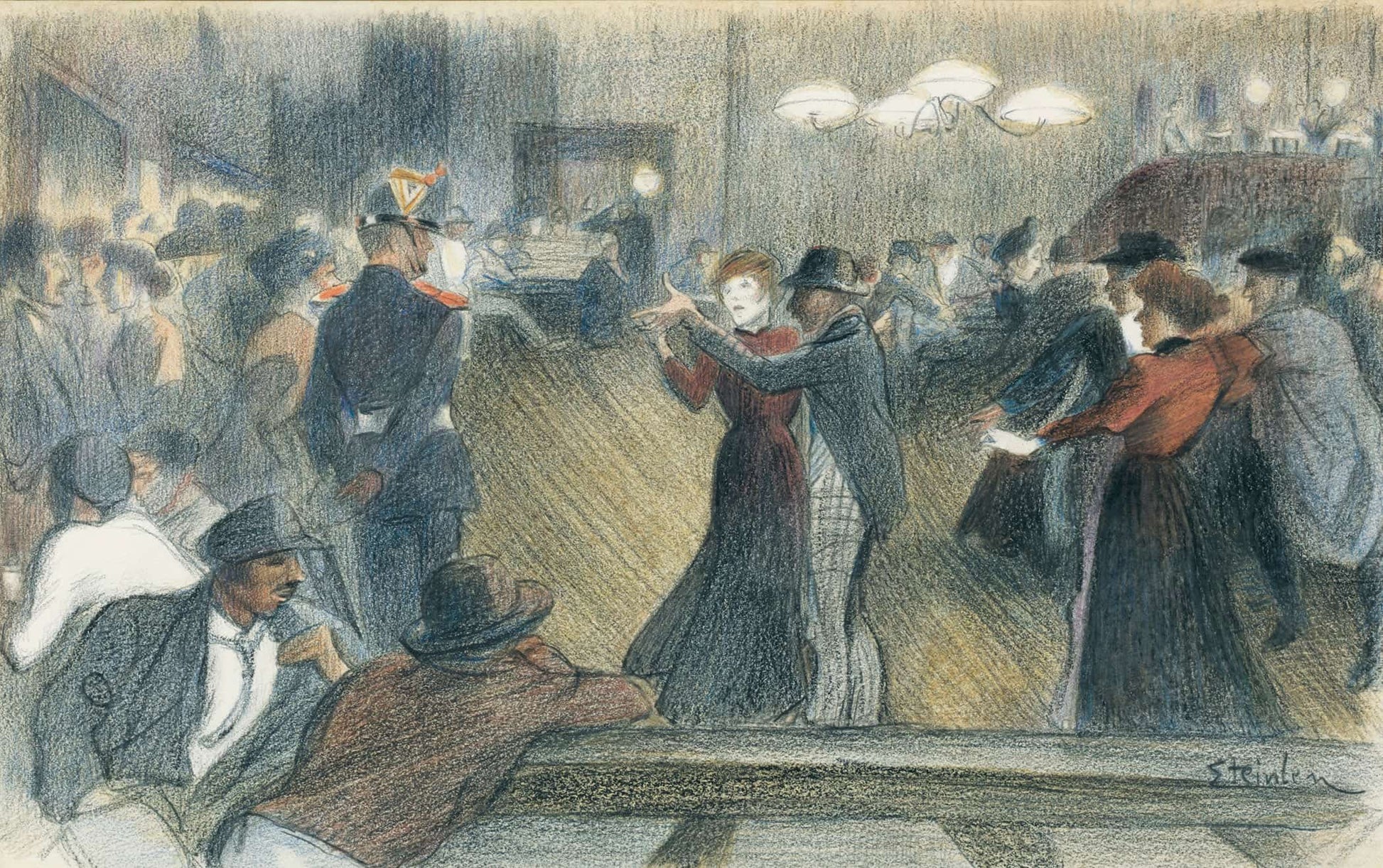 The Dance by Theophile Alexandre Steinlen