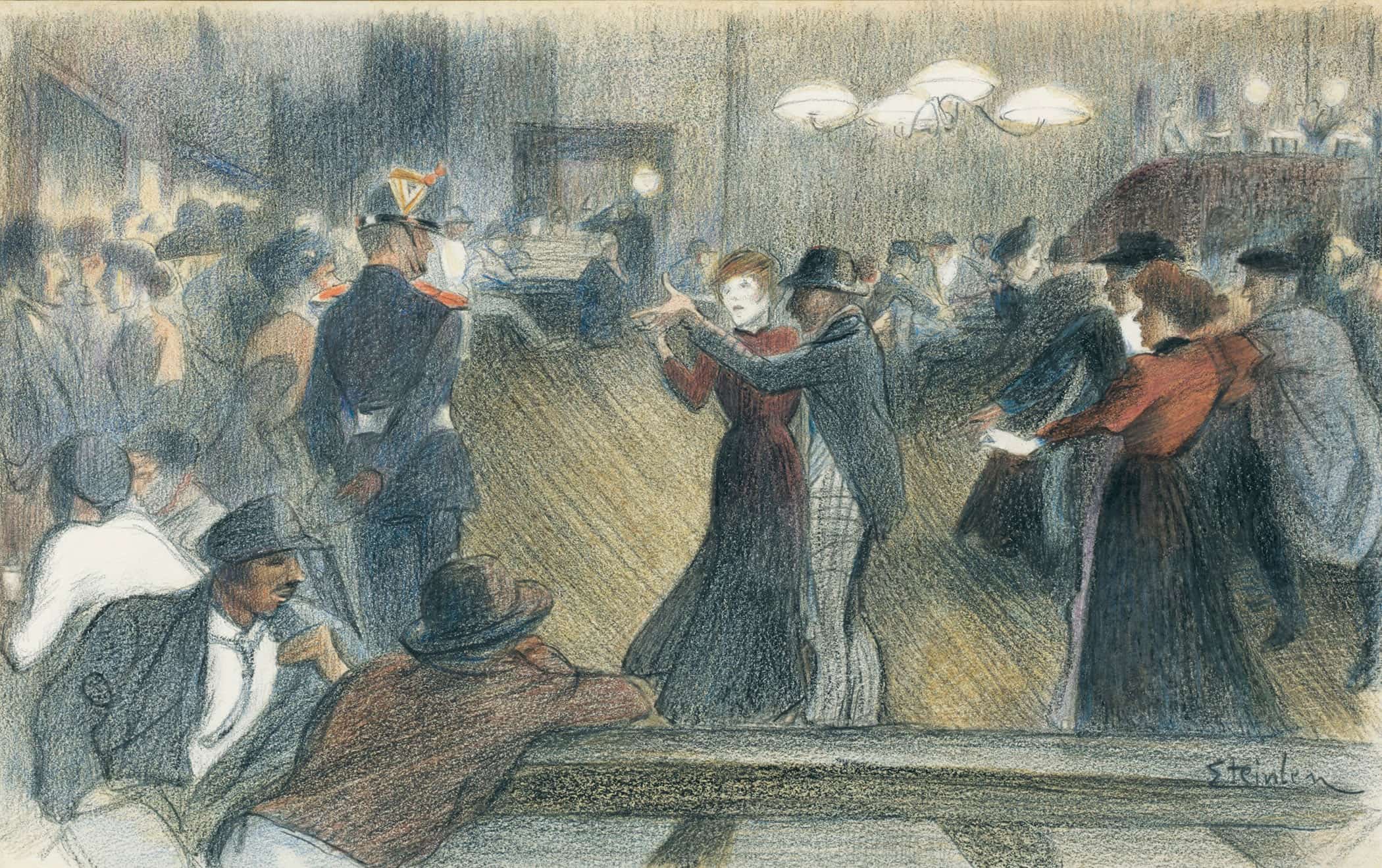 The Dance by Theophile Alexandre Steinlen