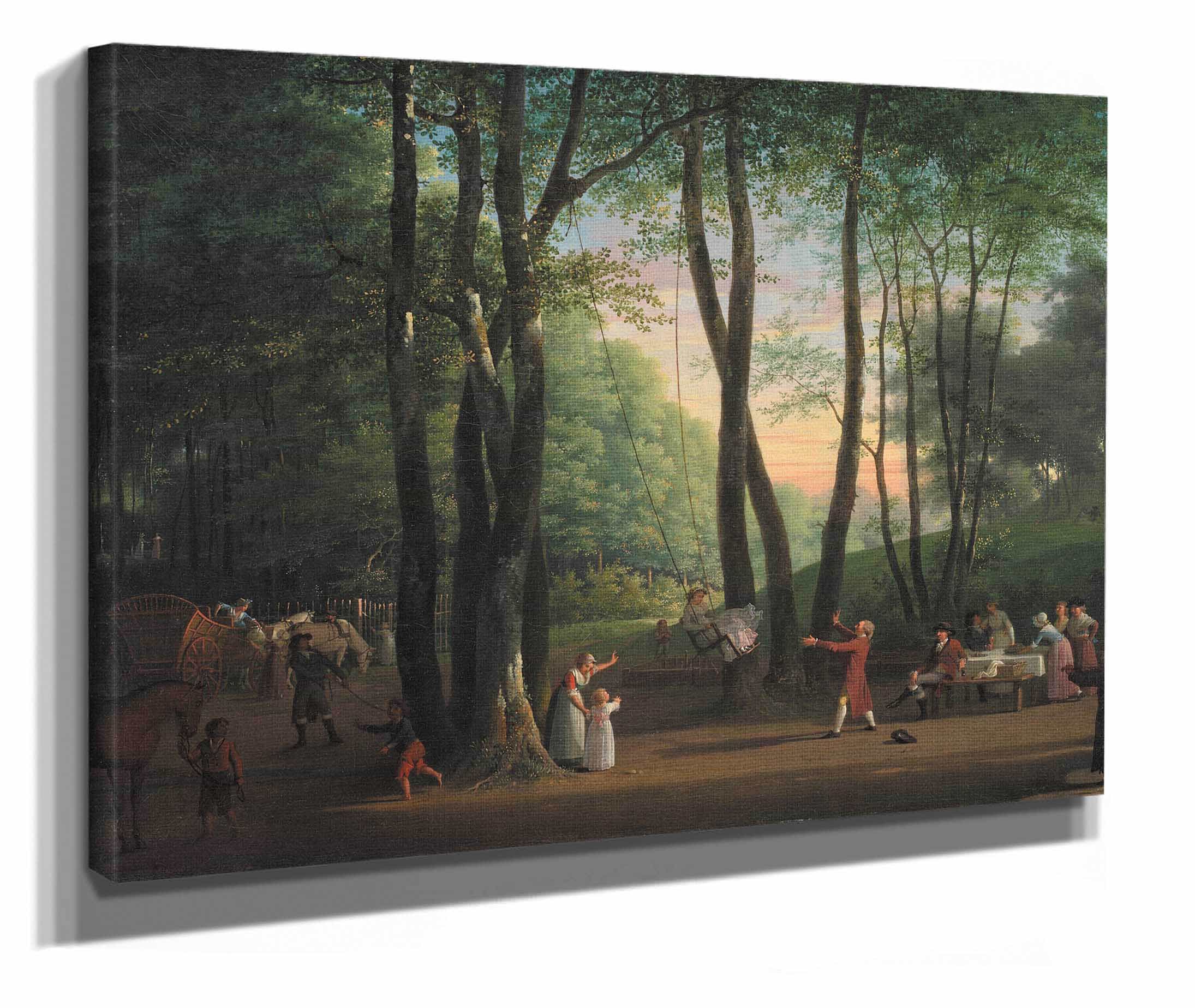 The Dancing Glade At Sorgenfri North Of Copenhagen by Jens Juel