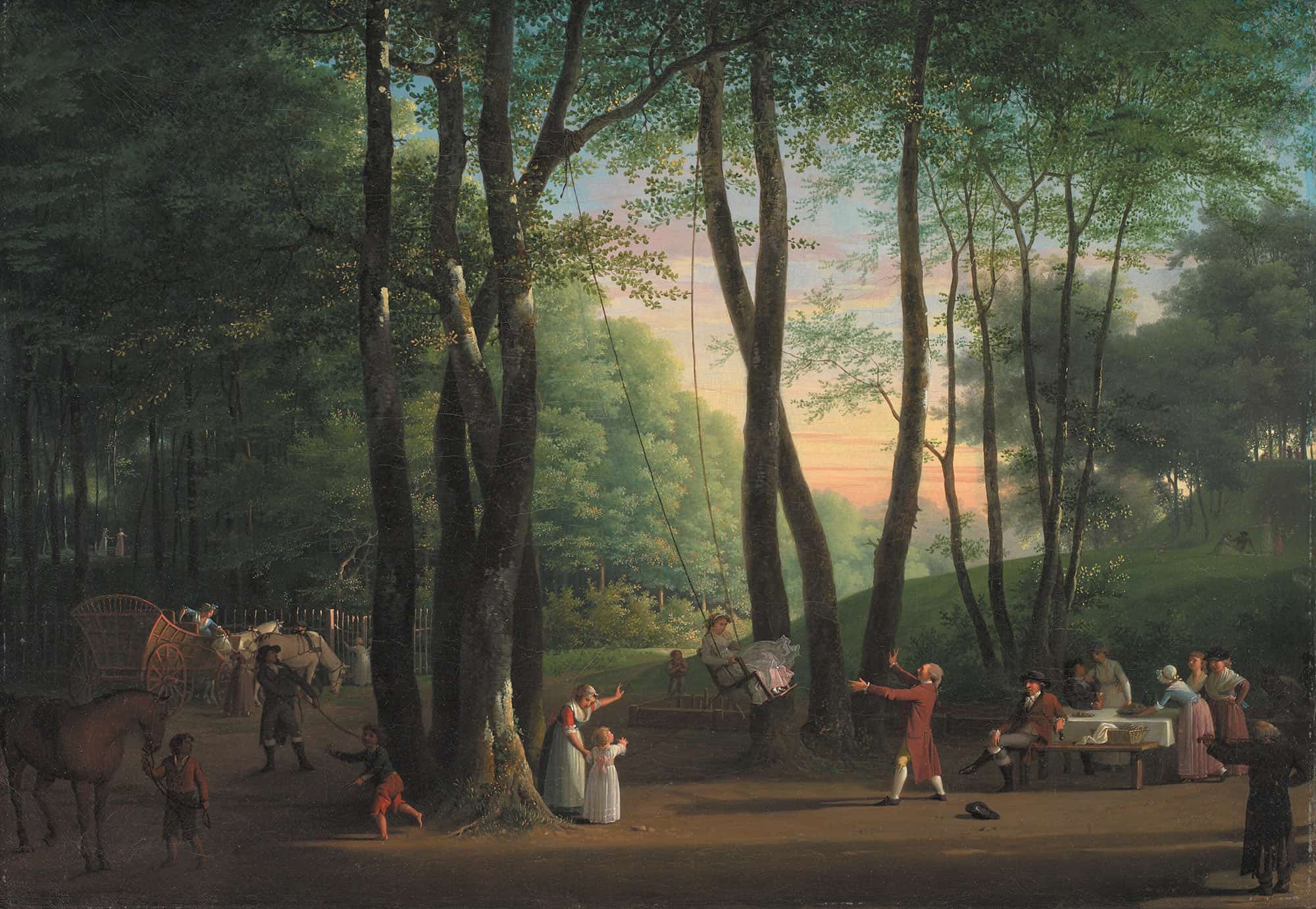 The Dancing Glade At Sorgenfri North Of Copenhagen by Jens Juel