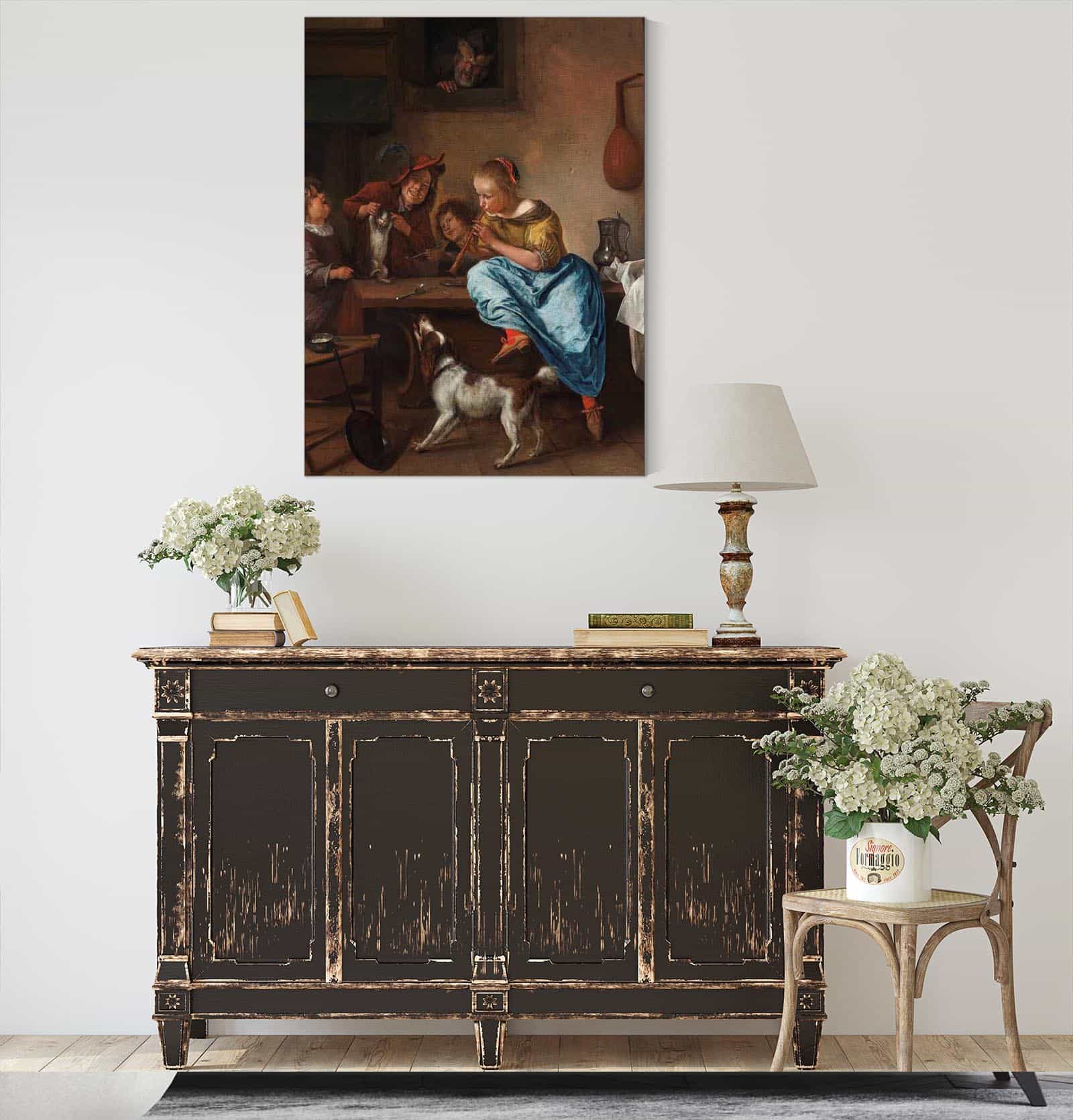The Dancing Lesson  by Jan Steen