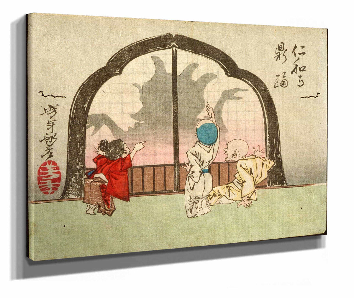 The Dancing Pot At The Temple Ninnaji by Tsukioka Yoshitoshi