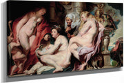 The Daughters Of Cecrops Finding The Child Erichthonius by Jacob Jordaens