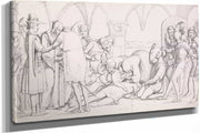 The Death Of Romeo And Juliet Compositional Study by Sir John Everett Millais