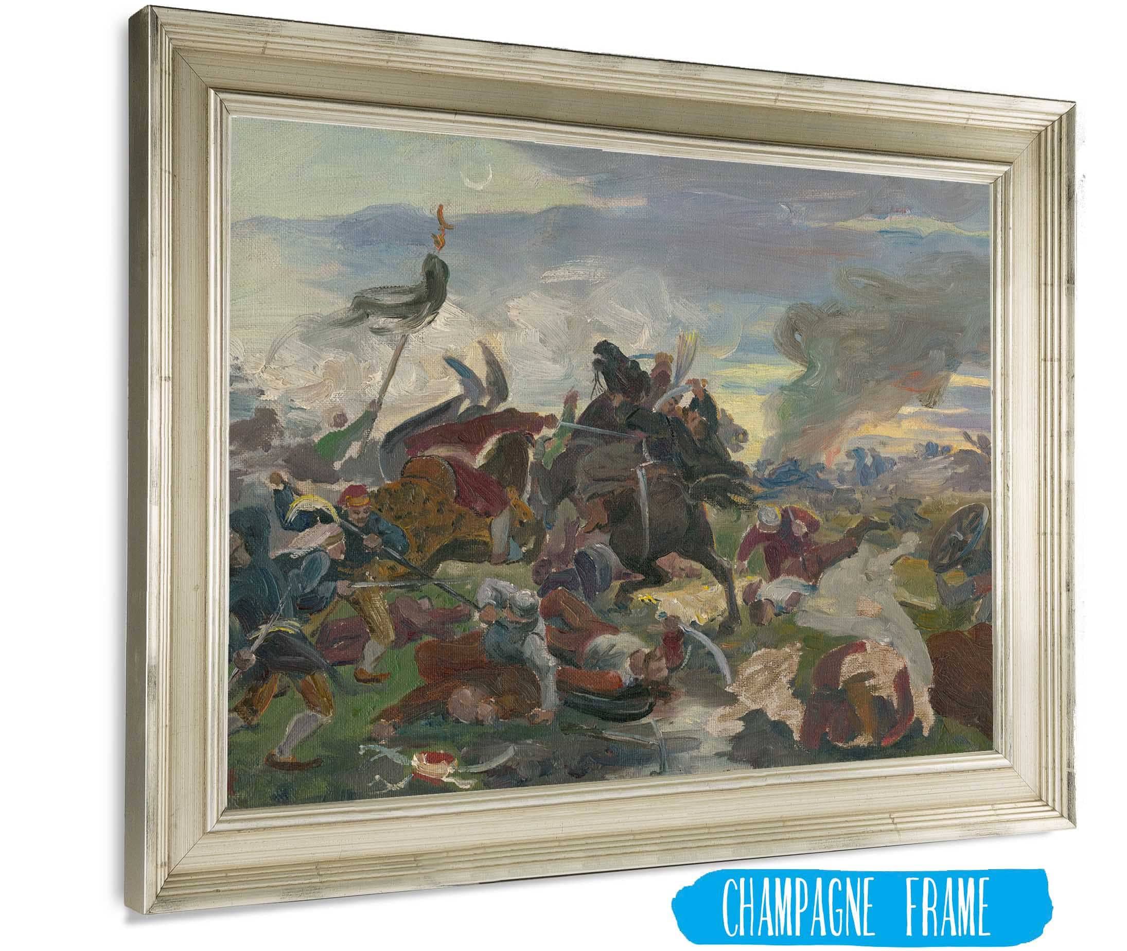 The Death Of Tomory In The Battle Of Mohacs by Jozef Hanula