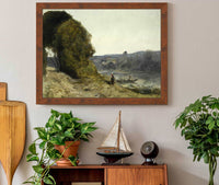 The Departure Of The Boatman From Until by Jean Baptiste Camille Corot