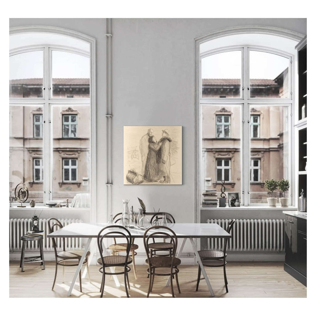 The Departure Of The Prodigal Son First Plate Vertical Probably by Jean Louis Forain