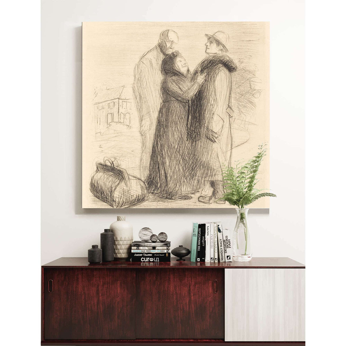 The Departure Of The Prodigal Son First Plate Vertical Probably by Jean Louis Forain