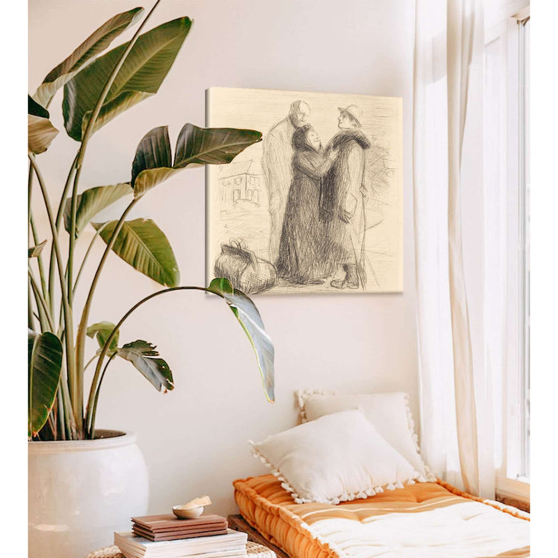 The Departure Of The Prodigal Son First Plate Vertical Probably by Jean Louis Forain