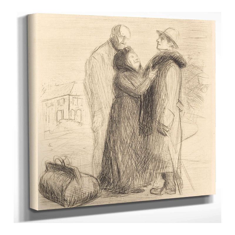 The Departure Of The Prodigal Son First Plate Vertical Probably by Jean Louis Forain