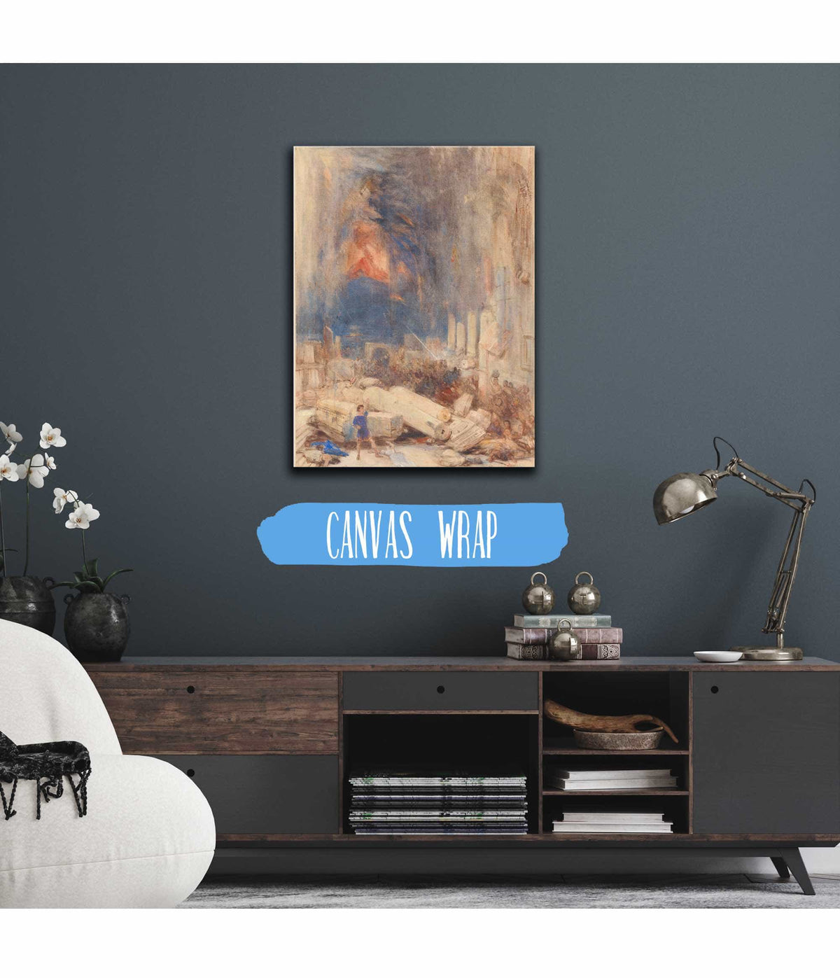 The Destruction Of Pompeii by David Roberts