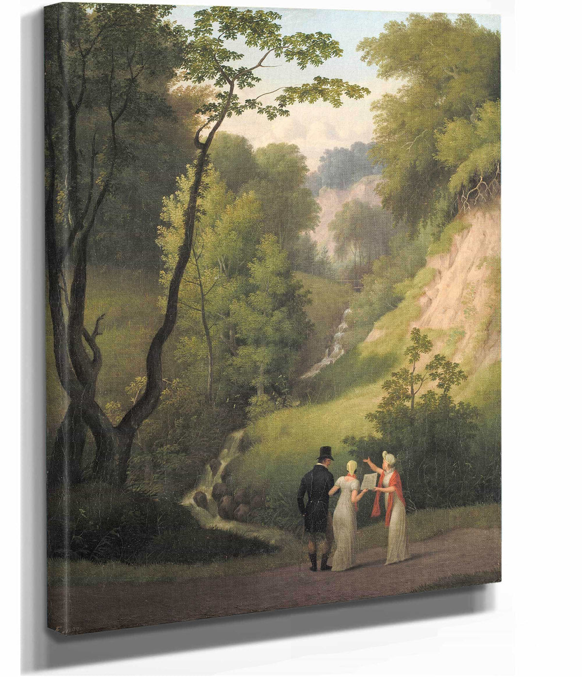 The Devils Cleft At Liselund Manor The Island Of Mon by Christoffer Wilhelm Eckersberg