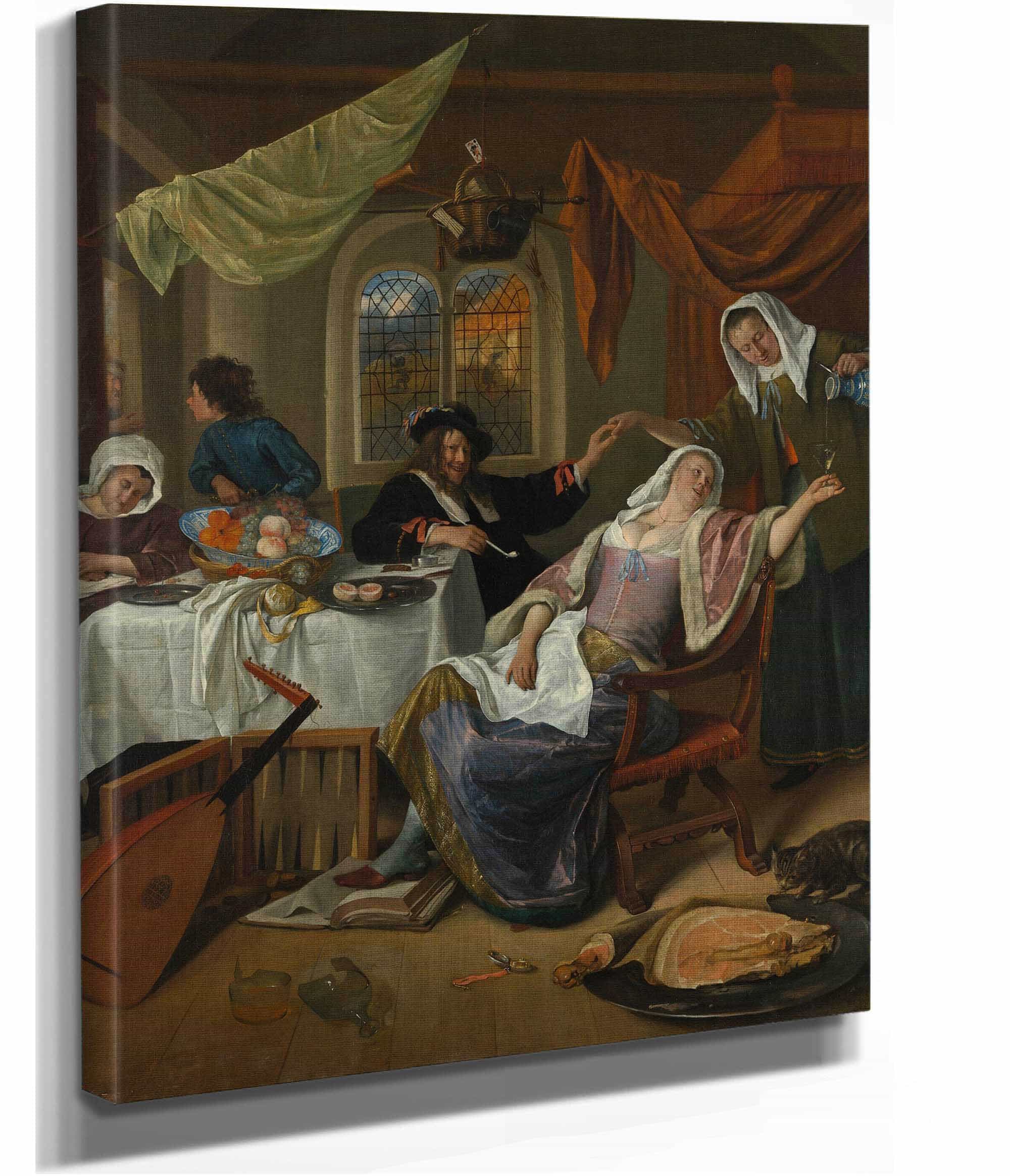The Dissolute Household   by Jan Steen