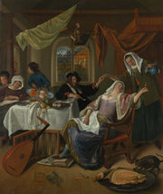 The Dissolute Household   by Jan Steen