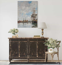 The Dock Of Deauville by Eugene Boudin