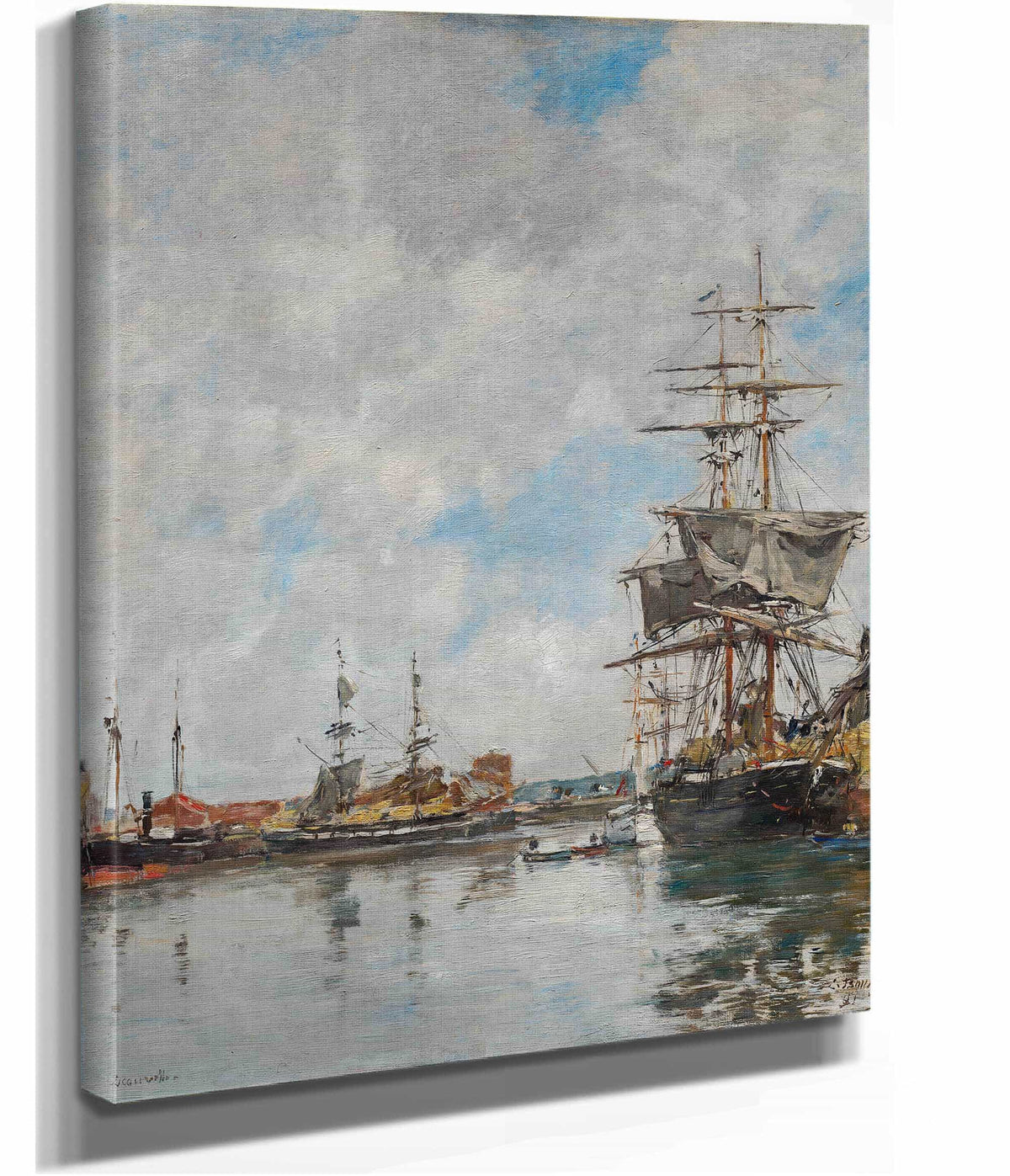 The Dock Of Deauville by Eugene Boudin