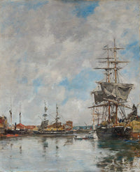 The Dock Of Deauville by Eugene Boudin