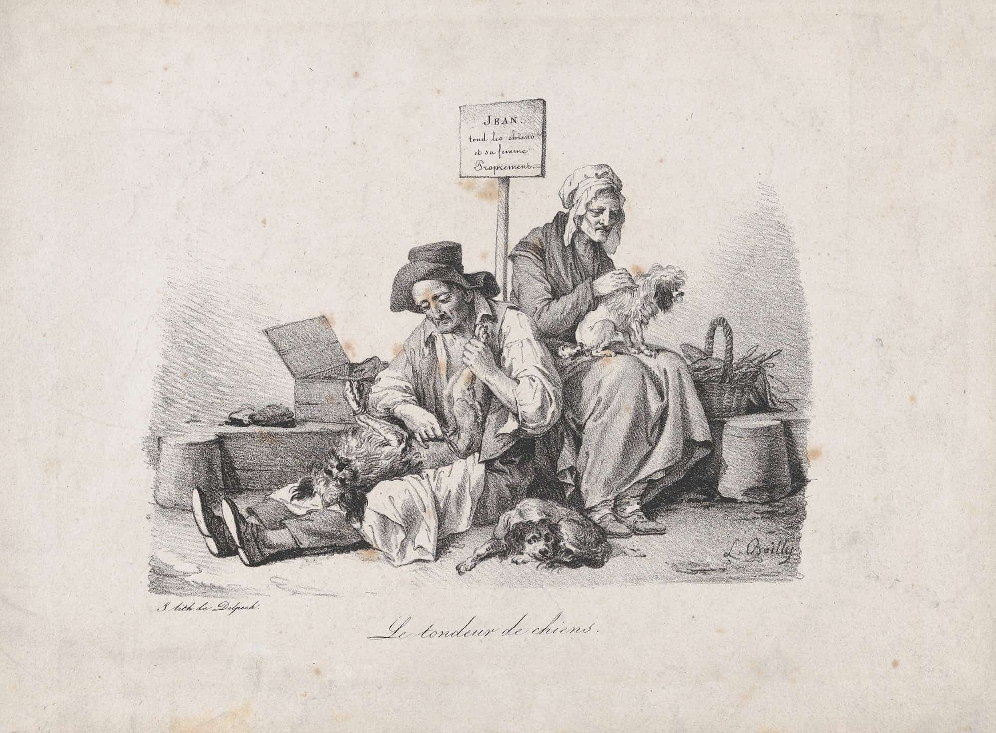 The Dog Shearer by Louis Leopold Boilly