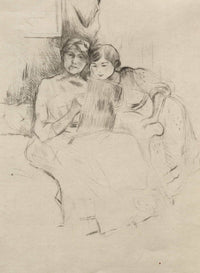 The Drawing Lesson Berthe Morisot Drawing With Her Daughter by Berthe Morisot