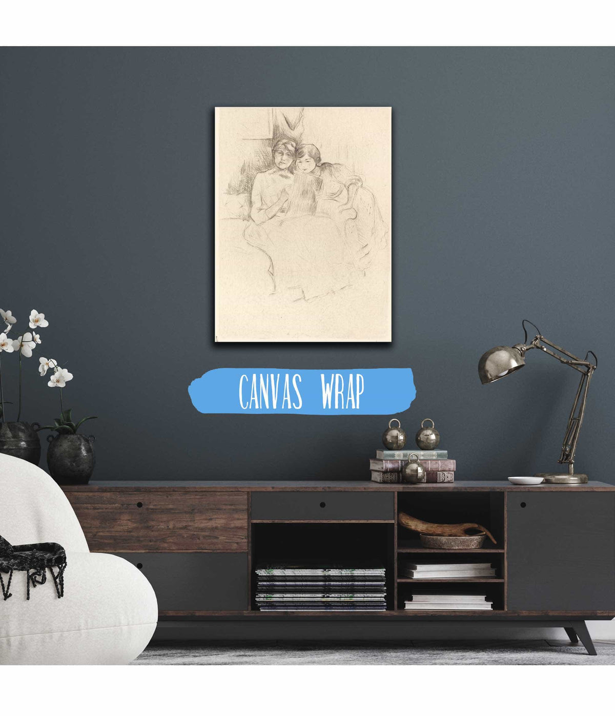 The Drawing Lesson by Berthe Morisot