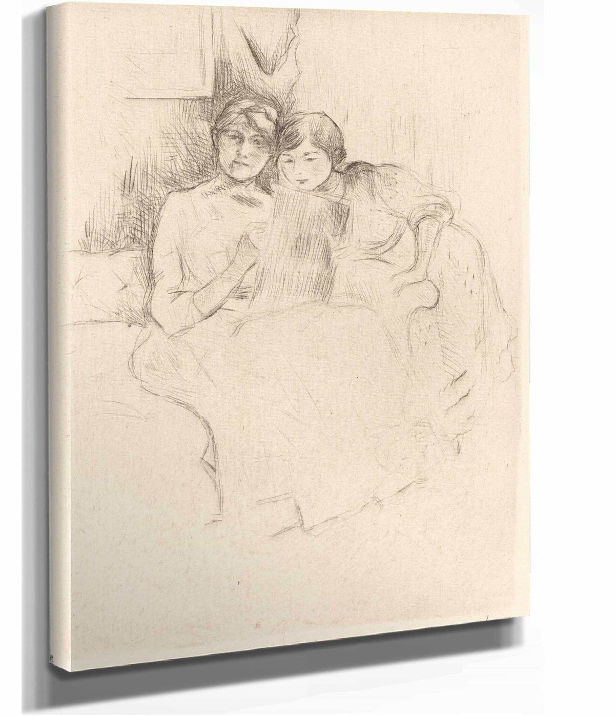 The Drawing Lesson by Berthe Morisot