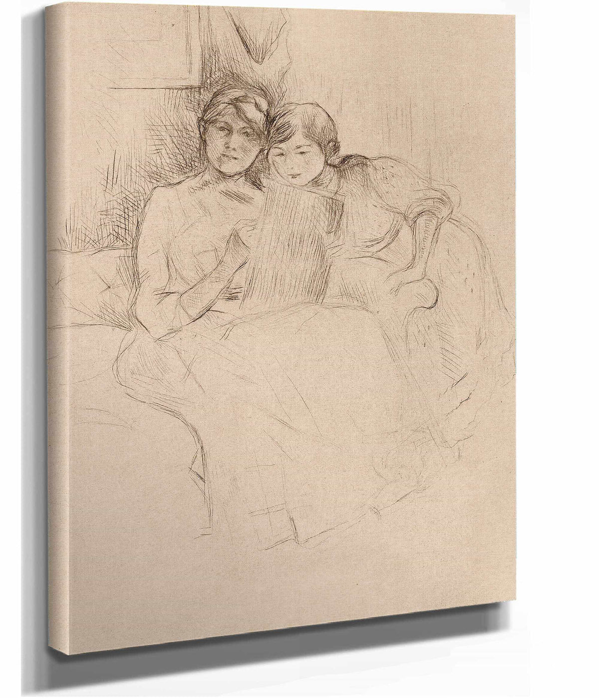 The Drawing Lesson by Berthe Morisot