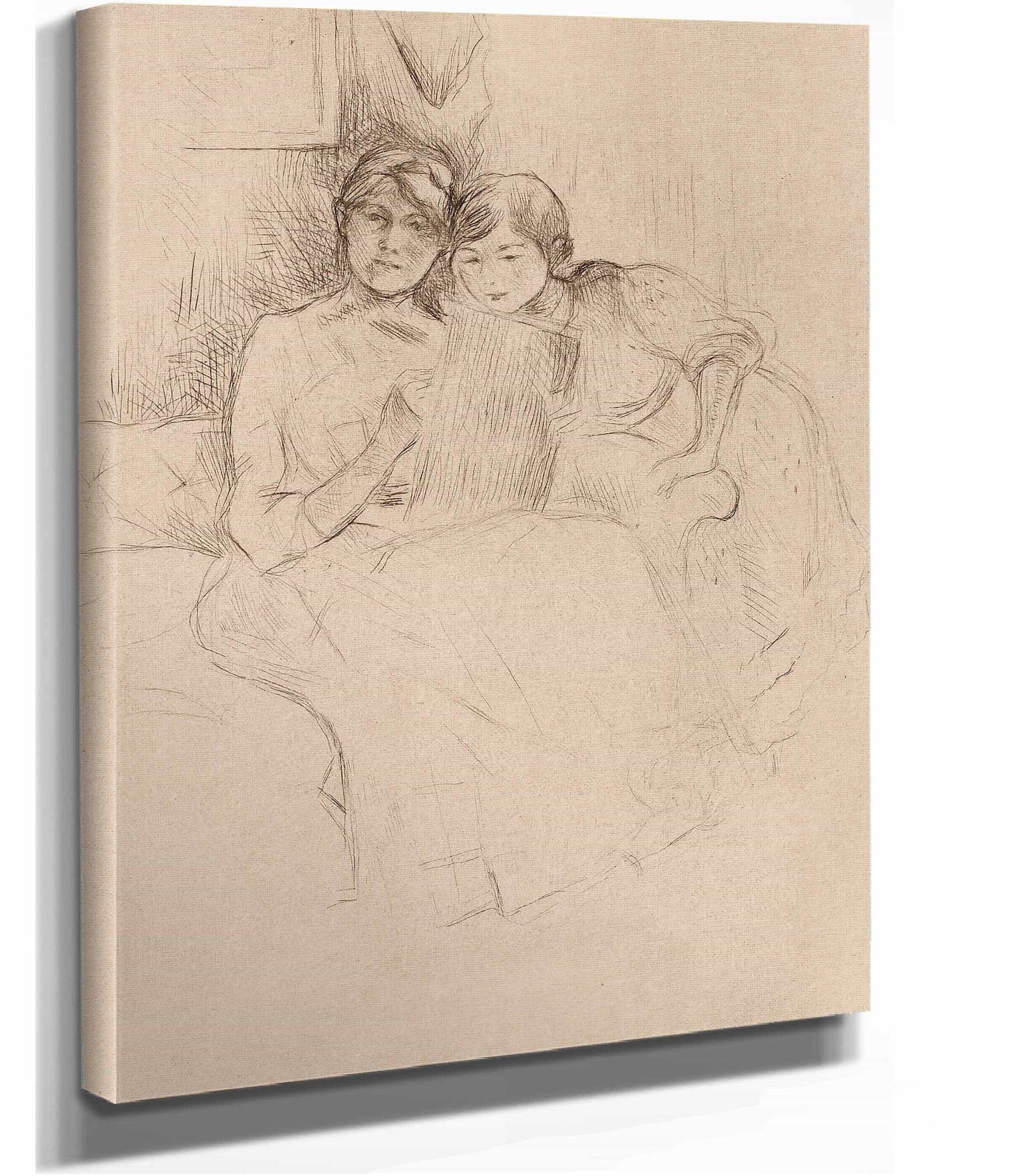The Drawing Lesson by Berthe Morisot