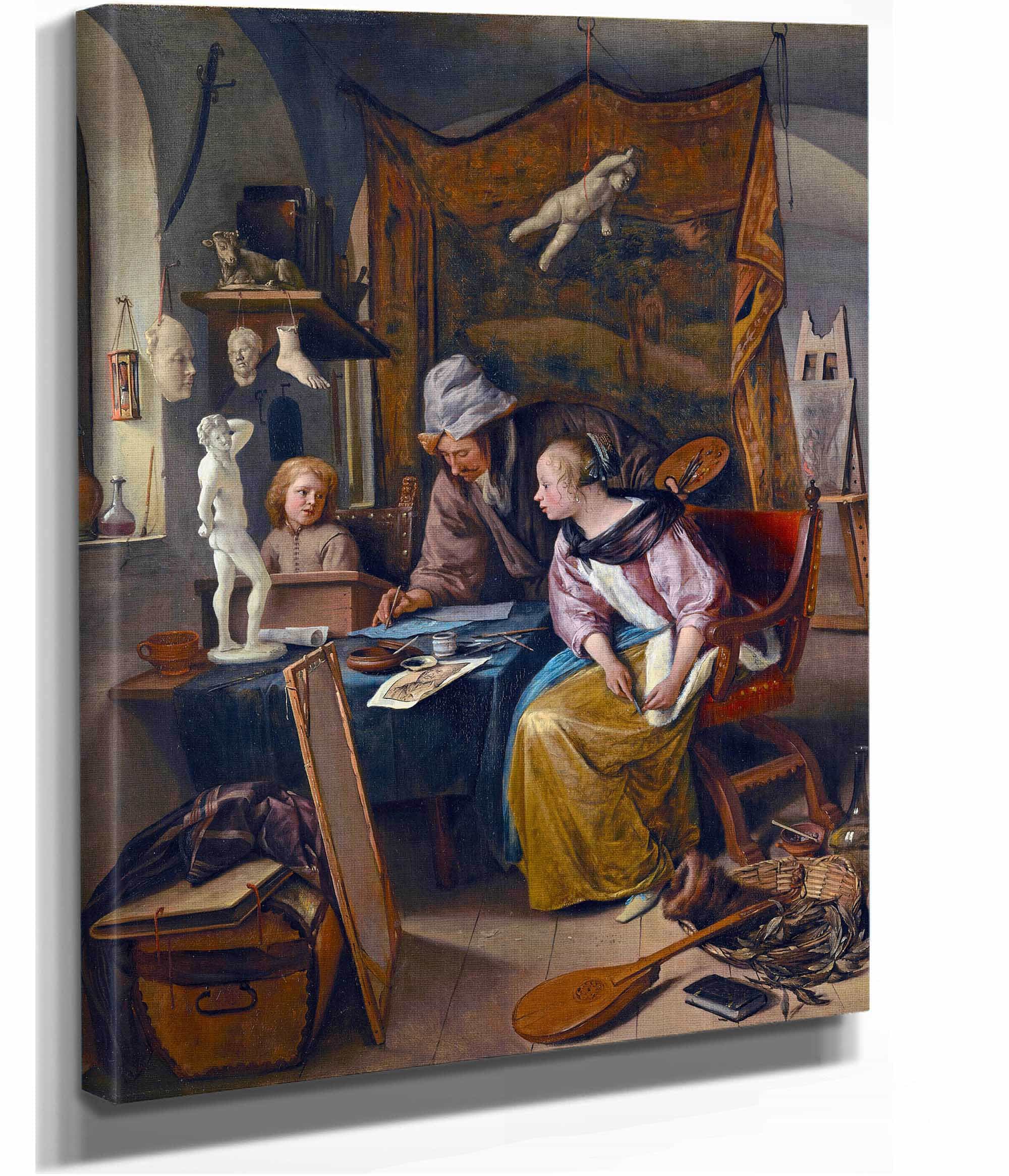 The Drawing Lesson by Jan Steen