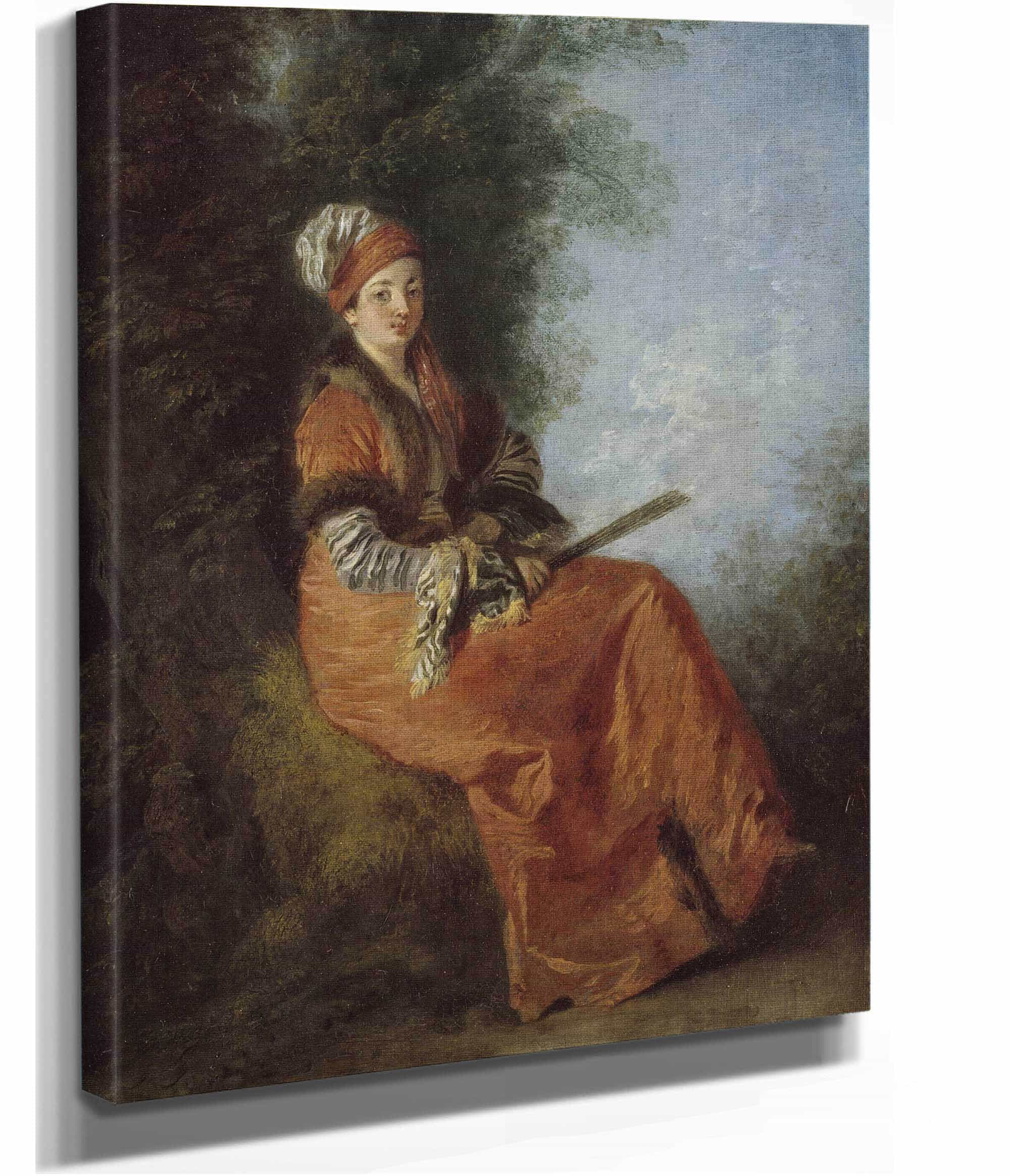 The Dreamer La Reveuse by Jean Antoine Watteau