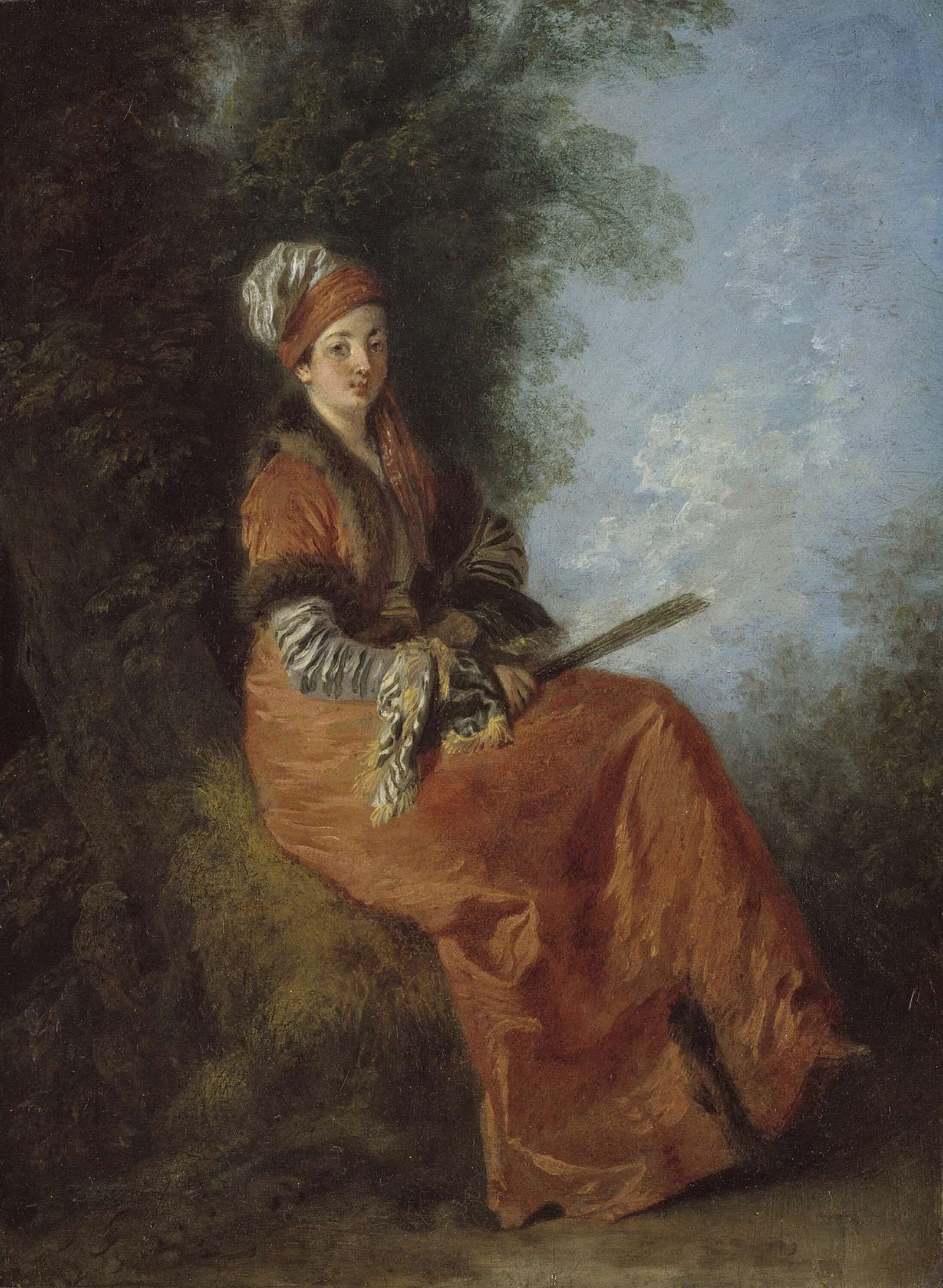 The Dreamer La Reveuse by Jean Antoine Watteau