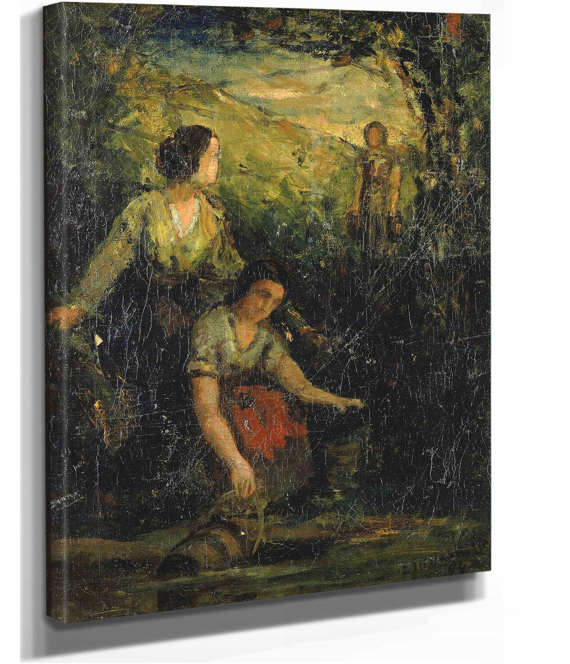 The Drinking Pool Three Women At Water by Edward Mitchell Bannister