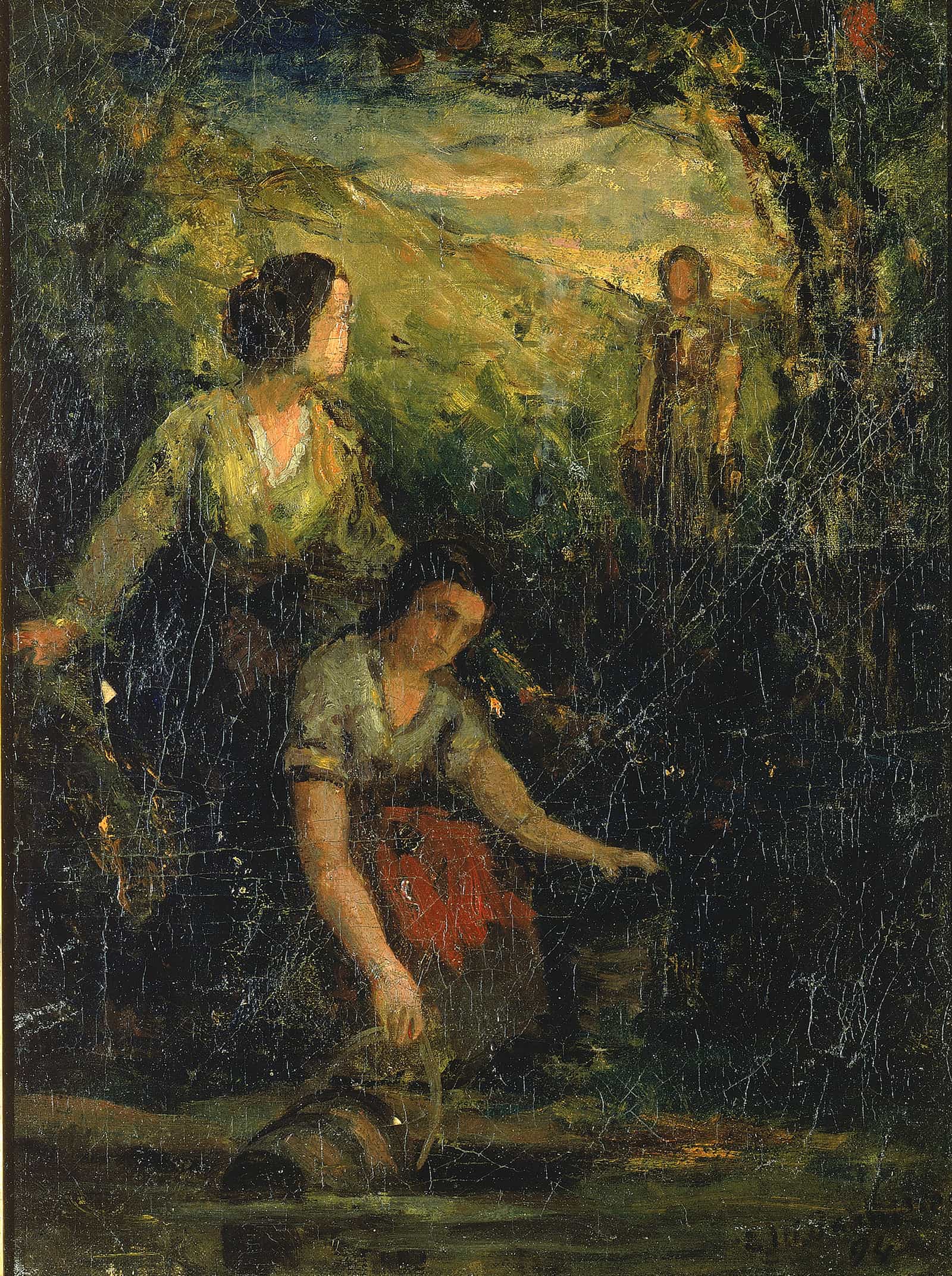 The Drinking Pool Three Women At Water by Edward Mitchell Bannister