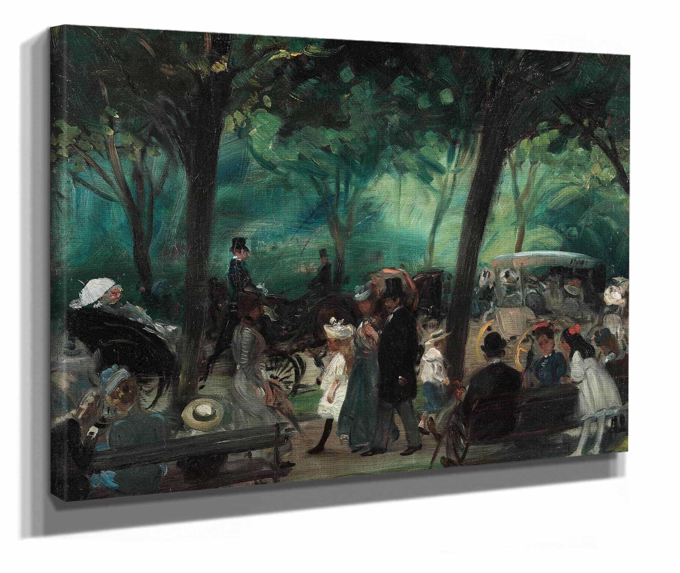 The Drive Central Park by William James Glackens