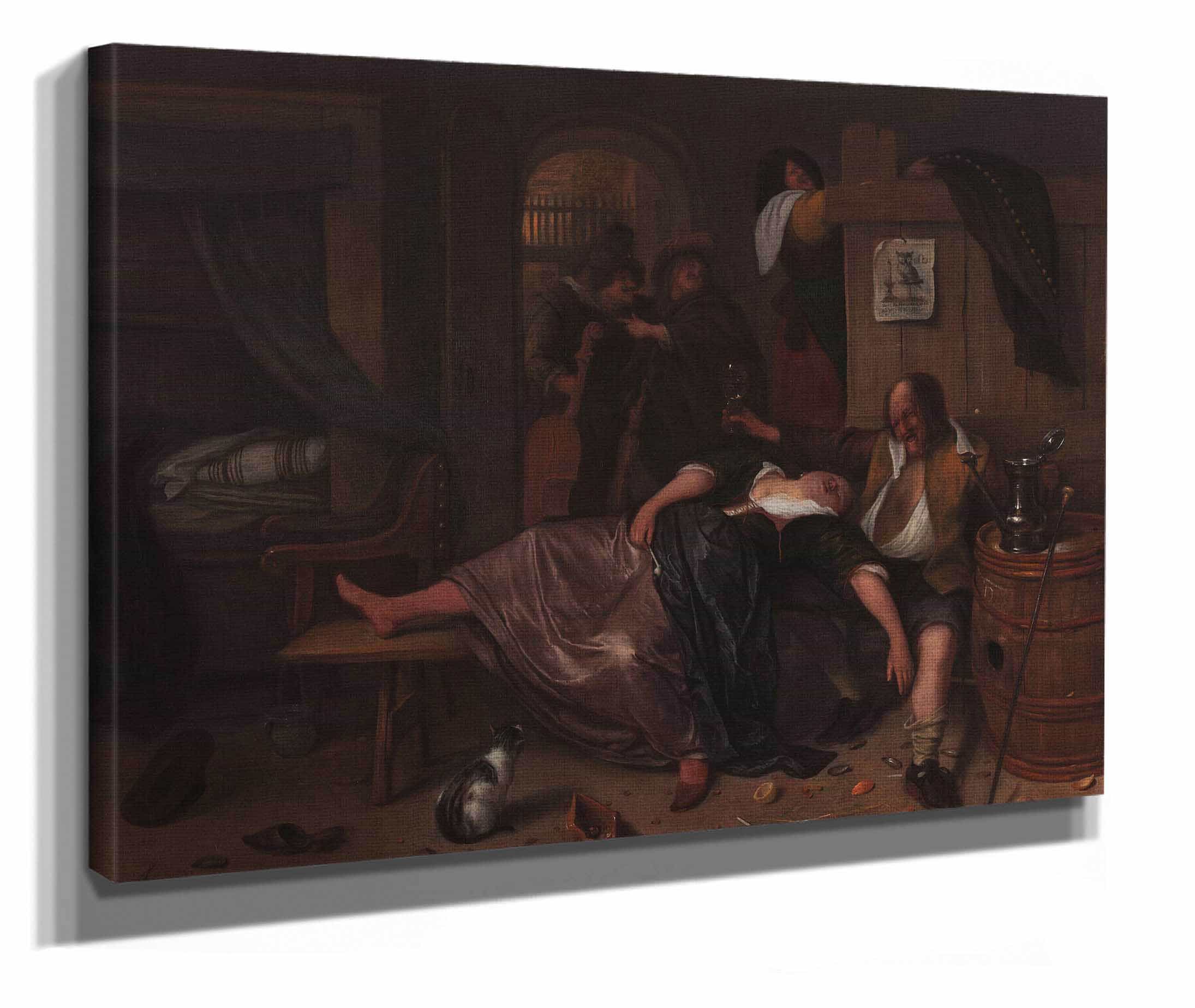 The Drunken Couple C by Jan Steen