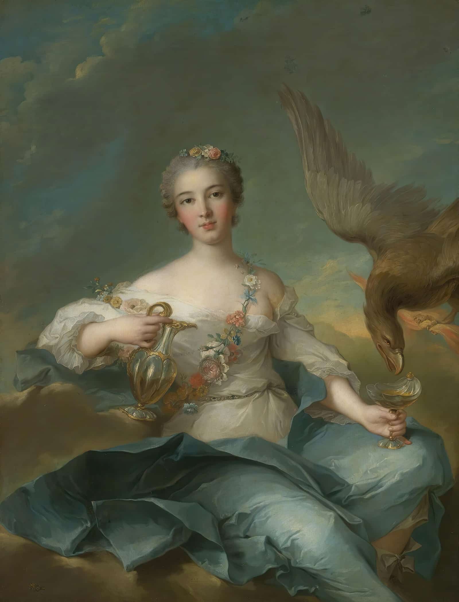 The Duchesse De Chartres As Hebe by Jean Marc Nattier