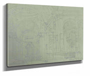 The Duomo At Brescia Interior by David Roberts