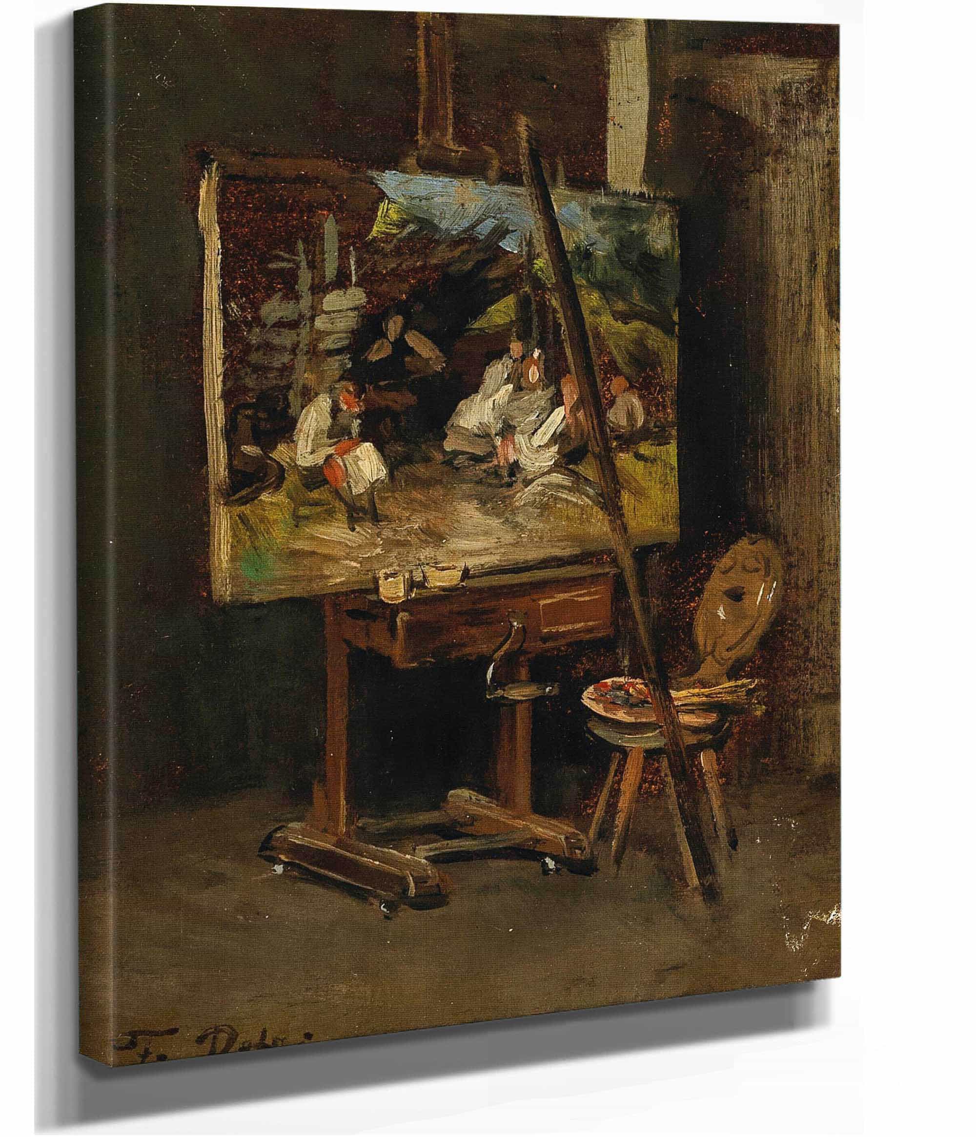 The Easel Of The Artist by Franz Von Defregger