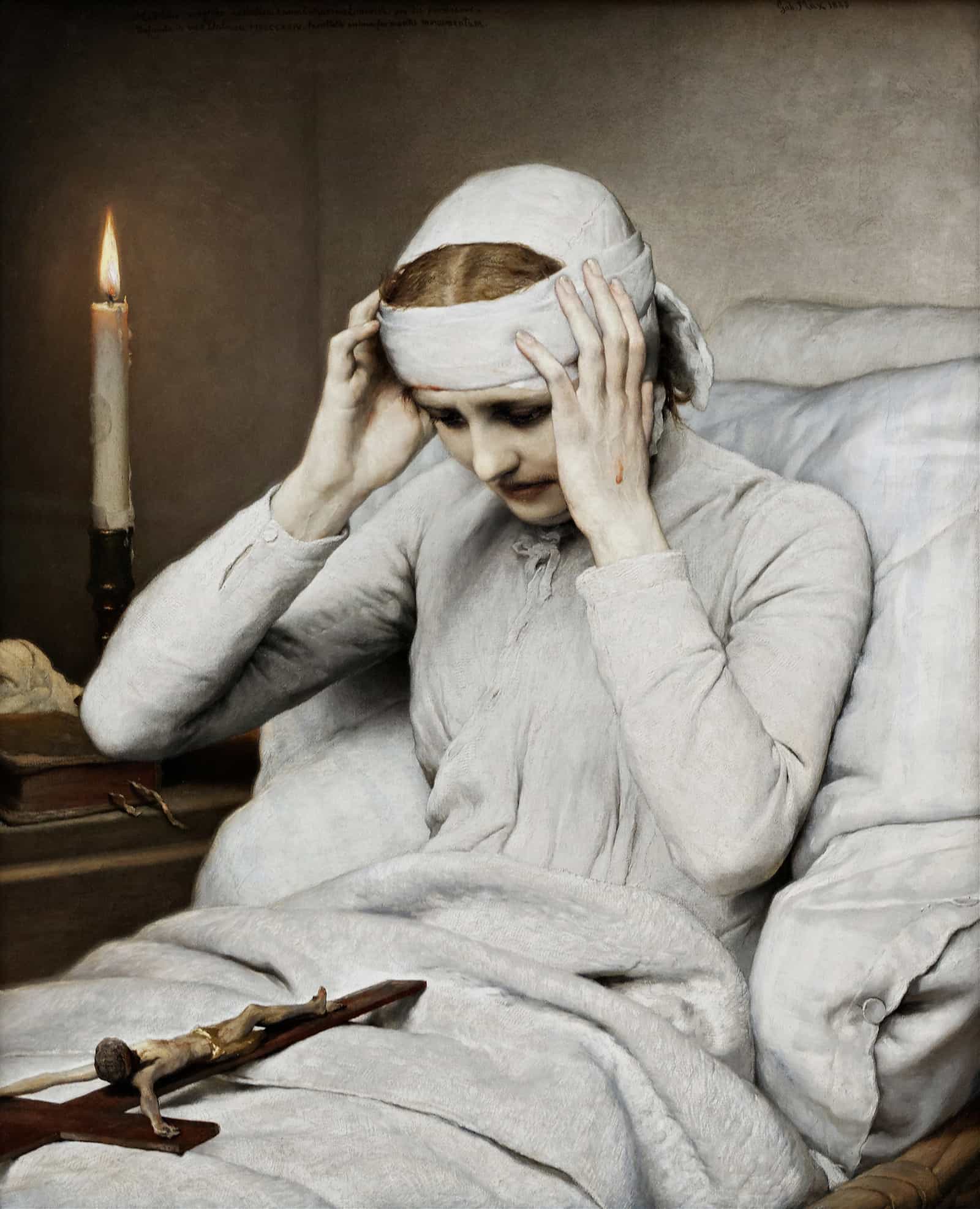 The Ecstatic Virgin Anna Katharina Emmerich by Gabriel Von Max