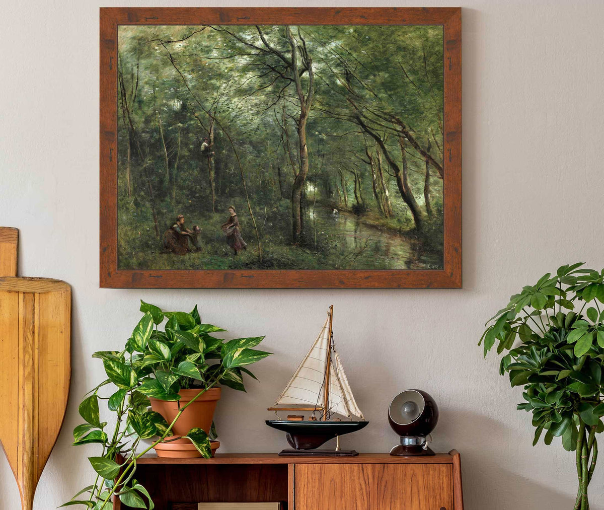 The Eel Gatherers by Jean Baptiste Camille Corot