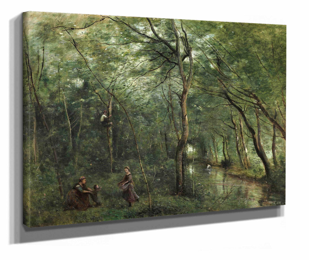 The Eel Gatherers by Jean Baptiste Camille Corot