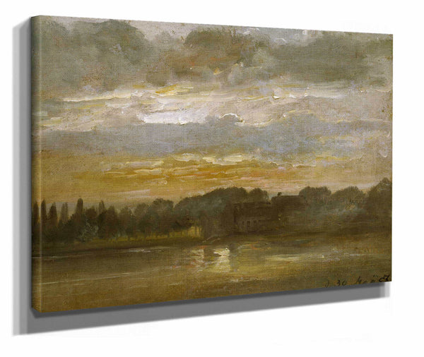 The Elb In The Evening by Johan Christian Dahl