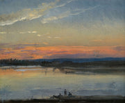 The Elbe In Evening Light by Johan Christian Dahl